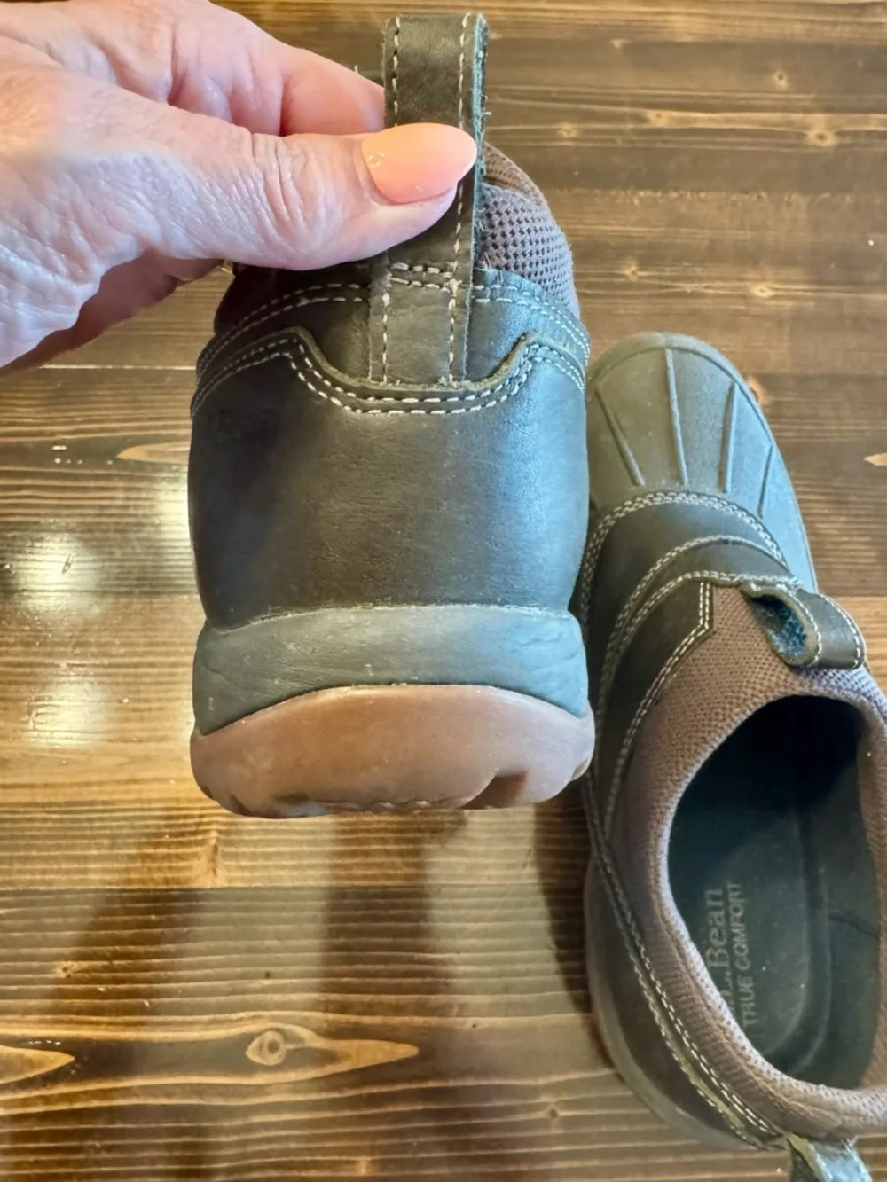 L.L. Bean Men's Storm Chaser 5  Slip-On Rain & Snow Clogs in Brown Size 9.5 Wide